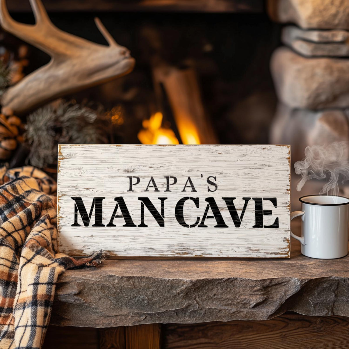 Man Cave Stencil Set-Fathers Day-Essential Stencil