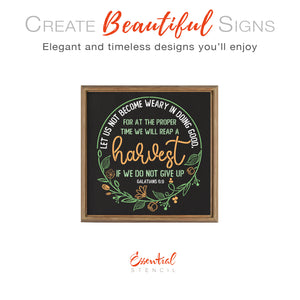 Galatians 6:9 Scripture Stencil-Stencil-Essential Stencil