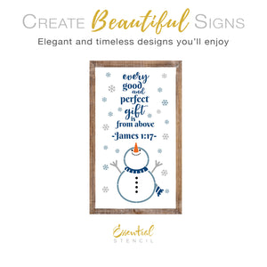 Every Good and Perfect Gift Sign Stencil-Christmas-Essential Stencil