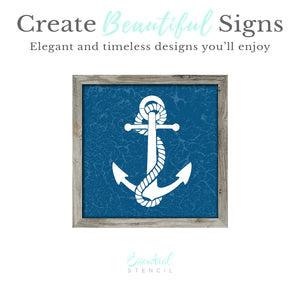 Anchor 12x12 Stencil-Summer-Essential Stencil