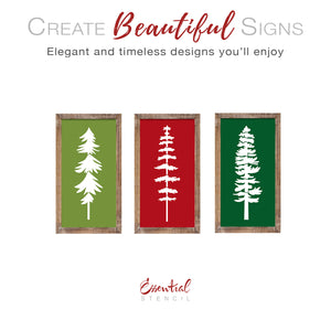Pine Trees Stencil Set-Christmas-Essential Stencil