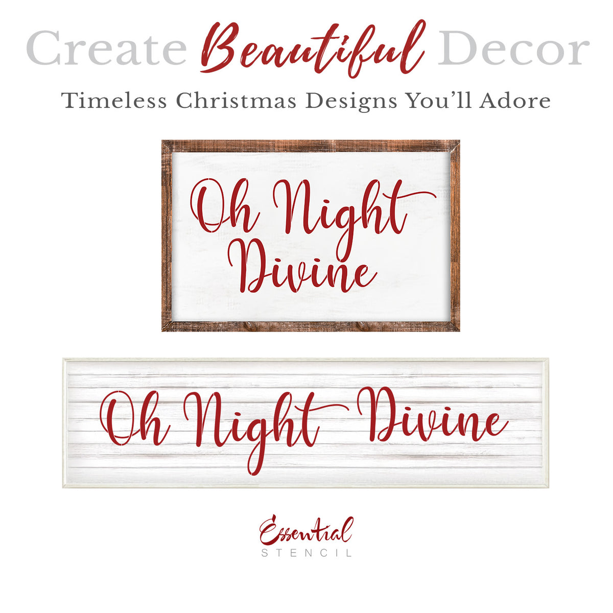 Oh Night Divine Stencil Set (3 pack)-Christmas-Essential Stencil