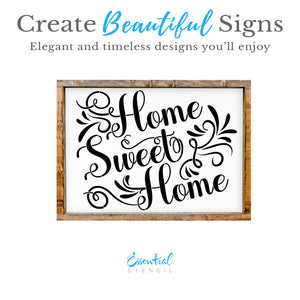 Home Sweet Home 12x16 Stencil Set-Essential Stencil