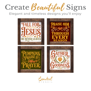 Fall for Jesus Mini Stencil Set