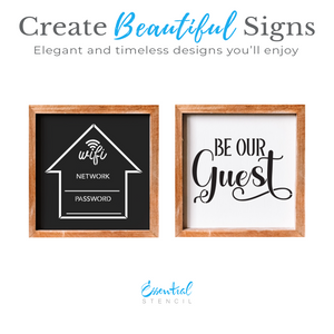 Wifi Guest 6x6 (2pk) Stencil-Essential Stencil