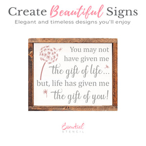 Bonus Mom Stencil-Mother's Day-Essential Stencil