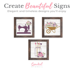 Vintage Hobbies Stencil 3pk-Mother's Day-Essential Stencil