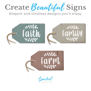 Faith Family Farm Mini Tags 3.5x6 (3 Pack)-Farm-Essential Stencil