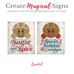 Sugar & Spice Gingerbread Stencil Set