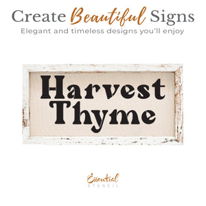 Harvest Thyme Stencil-Fall-Essential Stencil
