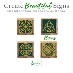 Celtic Knots 6x6 (3pk) + Bonus Stencil-St. Patricks Day-Essential Stencil