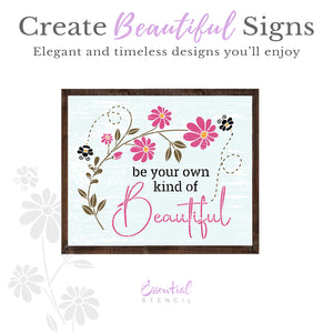 Be Your Own Kind of Beautiful (FREE GIFT $65+)-free_gift-Essential Stencil