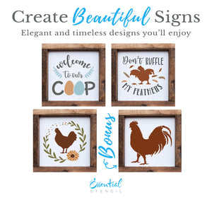 Don't Ruffle My Feathers + Bonus Set-Essential Stencil