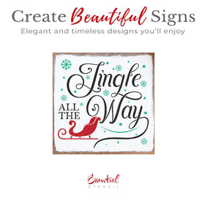 Jingle All the Way Sleigh Stencil-Christmas-Essential Stencil