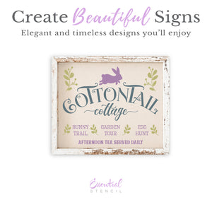 Cottontail Cottage 12x10-Spring-Essential Stencil