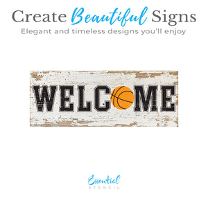 Customizable Sports Welcome-Fathers Day-Essential Stencil