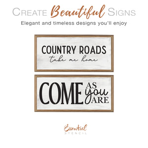 Country Roads Stencil Set (2pk)-Summer-Essential Stencil