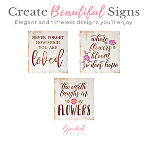 Sentimental Mini Sign Stencil (3pk)-Mother's Day-Essential Stencil