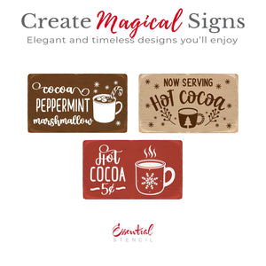 Hot Cocoa Christmas Stencil Set-Christmas-Essential Stencil