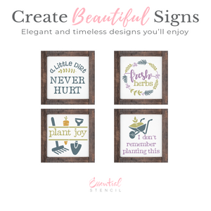 Plant Joy Mini Stencil (4pk)-Spring-Essential Stencil