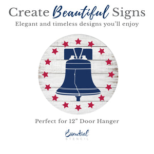 Liberty Bell Door Hanger Stencil-Patriotic-Essential Stencil
