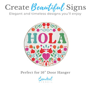 Hola Door Hanger-Home-Essential Stencil