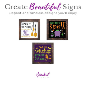 Broom Parking Stencil Set-Halloween-Essential Stencil