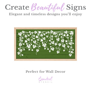 Ivy Vine 16x8 Sign Stencil-Spring-Essential Stencil