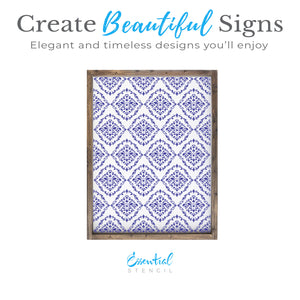 Damask Pattern 12x16 Stencil Set-Essential Stencil
