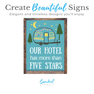 Camper Stars Stencil-Fathers Day-Essential Stencil