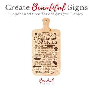Gingerbread Cookie Recipe Stencil-Christmas-Essential Stencil