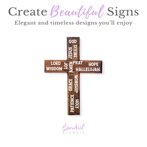 Faith 1 Inch Words-Easter-Essential Stencil