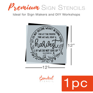 Galatians 6:9 Scripture Stencil-Stencil-Essential Stencil