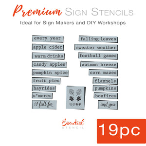 "Every Year I Fall for You" Sign Stencil-Pattern-Essential Stencil