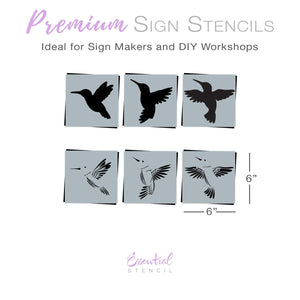 Hummingbird Trio Layering Stencil Set-Spring-Essential Stencil