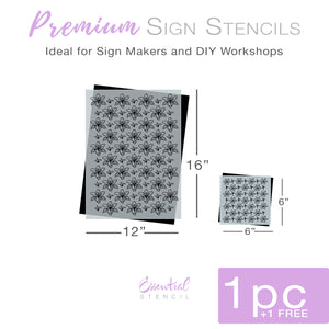 Lily Pattern 12x16 Stencil + Bonus-Pattern-Essential Stencil