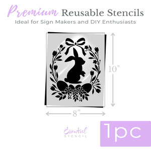 Happy Easter Wreath 8x10 Stencil-Easter-Essential Stencil