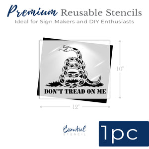 Don't Tread on Me Sign Stencil-Patriotic-Essential Stencil