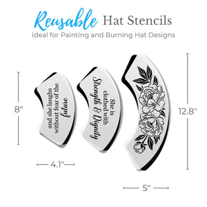 Wild & Inspired Hat Stencil Bundle-Hat Stencil-Essential Stencil