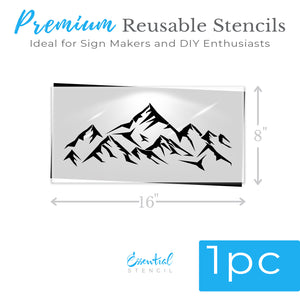 Mountains Stencil-Fathers Day-Essential Stencil