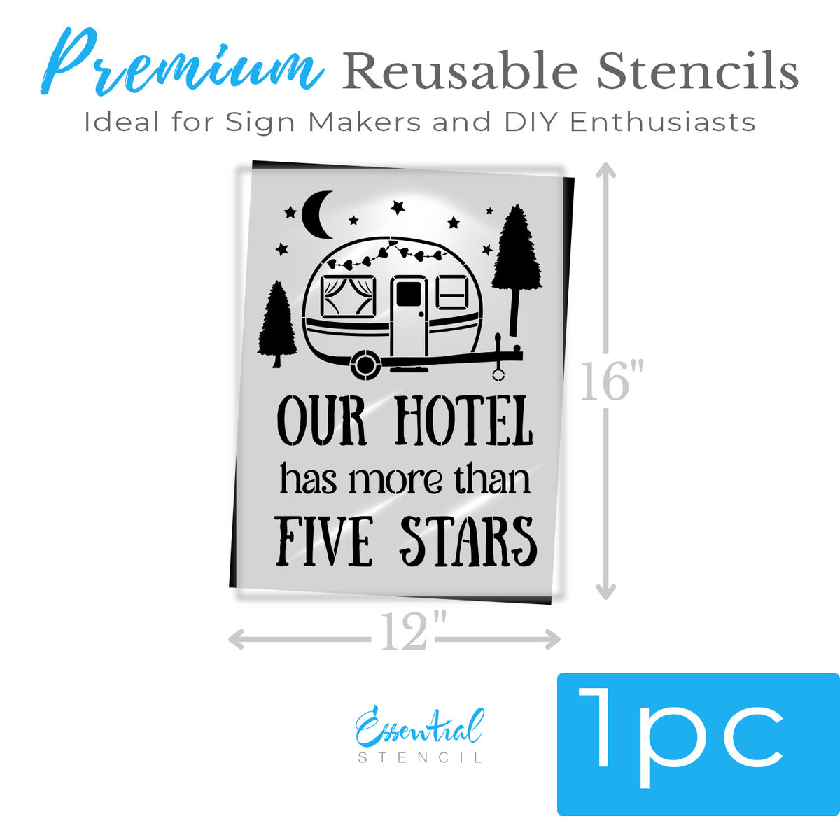 Camper Stars Stencil-Fathers Day-Essential Stencil