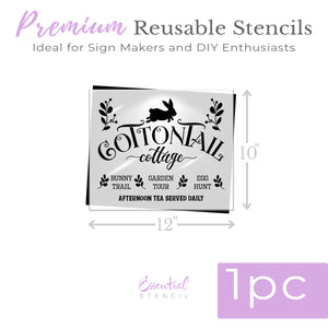 Cottontail Cottage 12x10-Spring-Essential Stencil