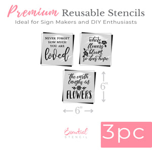 Sentimental Mini Sign Stencil (3pk)-Mother's Day-Essential Stencil