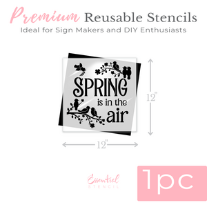 Spring is in the air Stencil 12x12-Spring-Essential Stencil