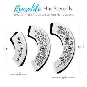 Wild & Inspired Hat Stencil Bundle-Hat Stencil-Essential Stencil