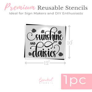 Sunshine and Daisies Stencil-Spring-Essential Stencil