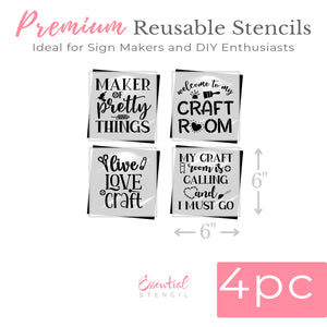 Live Love Craft 6x6 Mini Stencil (4pk)-Mother's Day-Essential Stencil