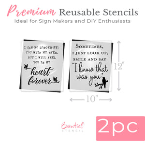 Memorial 10x12 2pc-Mother's Day-Essential Stencil