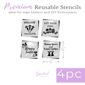 Easter Wishes Mini Stencil (4pk)-Easter-Essential Stencil