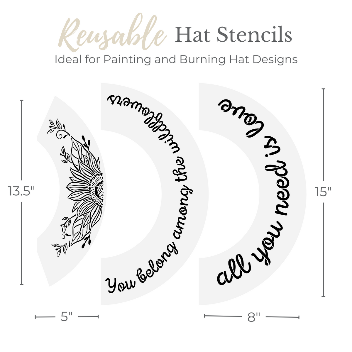Melissa Miller's Hat Stencil BUNDLE-Hat Stencil-Essential Stencil